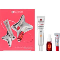 Erborian Kit CC Crème Dourada + CC Eye + Skin Therapy