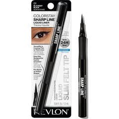Revlon Colorstay Sharp Line Eyeliner Líquido 01 Blackest Black 1 unid.