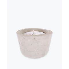 Cerabella Vela em Vaso Pradesp1 Branco Citronela/Rosemary 11x10cm