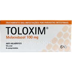 Toloxim Mebendazol 100mg 6comp