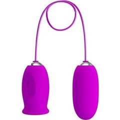 Pretty Love Daisy Dual Egg Vibrador Recarregável Roxo 1 Unidade