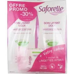Saforelle Duo Gentle Cleansing Care + Toalhetes Íntimos