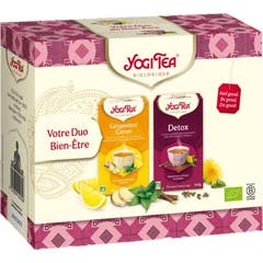 Yogi Tea Coffret Votre Duo Bien-Être Detox + Gengibre Limão