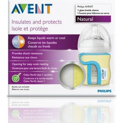 Capa protetora Avent Garrafas de vidro naturais 120ml