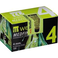 Wellion Medfine Plus 4mm Agulha 100 Unidades