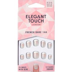 Elegant Touch Unhas Postiças French Bare 144 24 Unidades