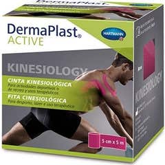 Fita Kinesiological ativa Dermaplast 5x5 rosa