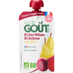 Good Gout Garrafinha Puré Pera Beterraba +4M 120 g