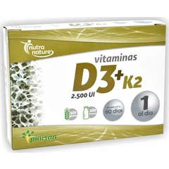 Pinisan Nutra Nature Vitaminas D3 + K2 60caps