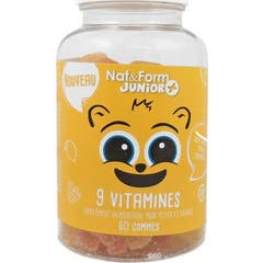 Nat & Form Junior Super Ursinho 9 Vitaminas Gomas 60 Unidades