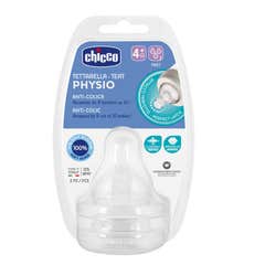 Tetina de Silicone Chicco Physio 4M+ Fluxo Rápido 2 U Tetina de Silicone Chicco Physio 4M+ Fluxo Rápido 2 U