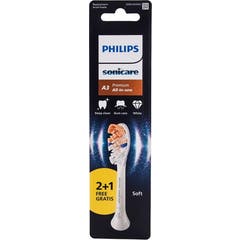Philips Sonicare Cabeças de Escova de Substituição A3 Premium Suave 2 unid.