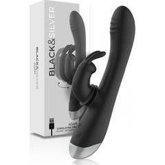 Black&Silver Adam Stimulating Vibe Silicone Black 1 Unidade