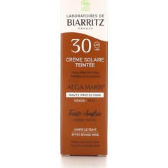 AlgaMaris Crema Solar Facial Color Ámbar Fps30 50ml