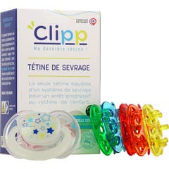 Clipp Tetina de Desmame Infantil em Silicone Sem BPA 5 unid.