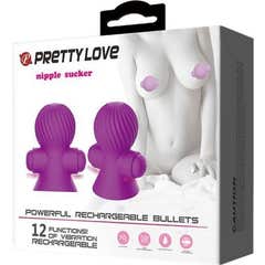 Estimuladores de Mamilos Pretty Love 12m Vibration Lilac 1pc