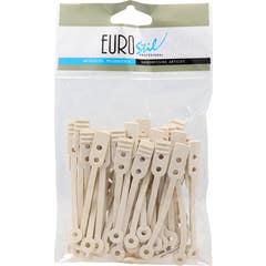 Eurostil Clips Planos Longos Saco 50 Unidades