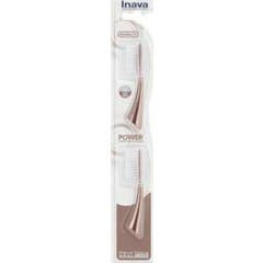 Inava Power Escova Dentes Elétrico Rec Sens Rose Gold 2 Unidades