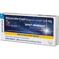 ,Biogaran Melatonina Flash 1,,9mg 30comp,