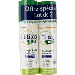 Etiaxil Desodorante Vegetal Spray Perfume Lotus 2x100ml