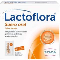 Lactoflora Suero Oral Sabor Naranja 6 sobres