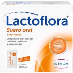 Lactoflora Suero Oral Sabor Naranja 6 sobres