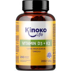 Kinoko Life Vitamina D3 + K2 com Ómega 9 200caps