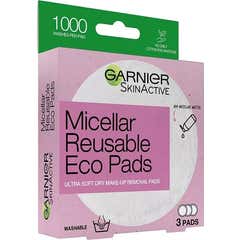 Garnier Discos de Microfibra Reutilizáveis Eco Pads 3 Unidades