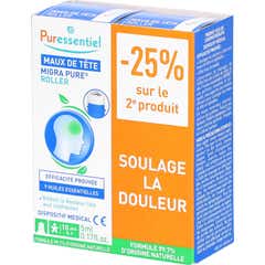 Puressentiel Duo Roller Dor de Cabeça 2x5 ml