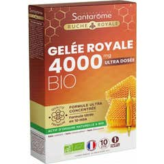 Santarome Gelée Royale 4000mg Bio 10 Ampoules