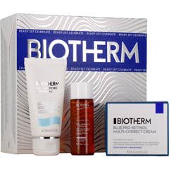 Biotherm Coffret Blue Pro-Retinol + Leite + Total Renew Oil