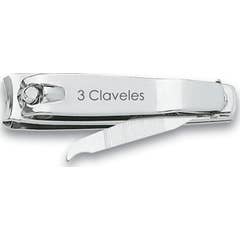 3 Claveles Corta-unhas Lima Acabamento Cromado 6cm 1 Unidade