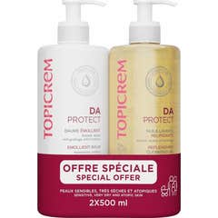 Topicrem DA Protect Pack Bálsamo 500 ml + Óleo de Banho 500 ml