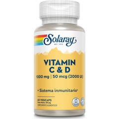 Solaray Vitamina C + D 60caps