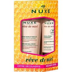 Creme de Mãos Nuxe Reve de Miel Pack 30ml + Batom 4gr