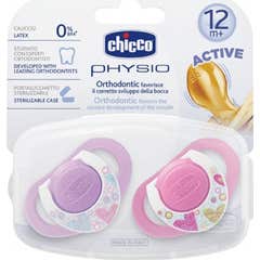 Chicco ™ fisioterapeuta + 12 meses rosa 2uds