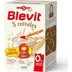 Blevit Pack 8 Cereais 500 gr + Babador