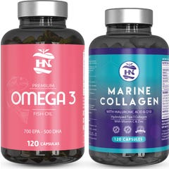 HN Pack Premium Omega 3 120 caps + Colagénio Marinho 120 caps