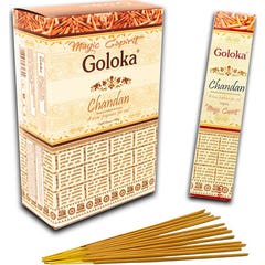 Goloka Incienso Chandan Masala 15g Pack 12uds