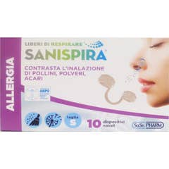 Sanispira Alergia Filtro Nasal S 10 Peças