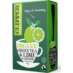 Cupper Tea Green Tea Lime e Gengibre 20 Envelopes