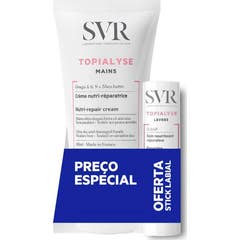 Svr Pack Topialyse Crema de Manos 2x50ml + Stick Labial 4g