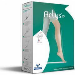 Actys 35 Meias Actys 35 Pé Aberto Classe 3 Natural T4N 1 Par