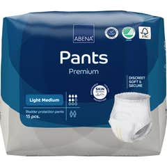 Abena Pants Premium Fraldas Absorventes Light M 15 Unidades