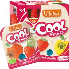 Vitabio Cool Fruits Manzana Fresa Arandanos 4x90g