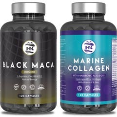 HN Pack Black Maca Premium 120 caps + Colagénio Marinho 120 caps