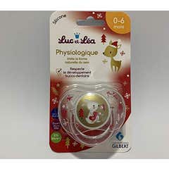 Luc e Lea Chupete Conejo Navideño 0-6 Meses 1ud