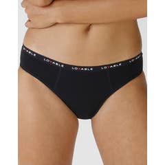 Lovable Culotte Flujo Abundante Negro TL 1ud