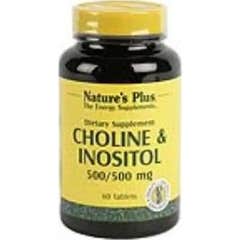 Nature's Plus Choline & Inositol 500mg 60caps