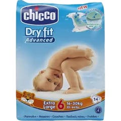 Chicco Dry Fit Advanced Fraldas T6 16-30Kg 14 Unidades